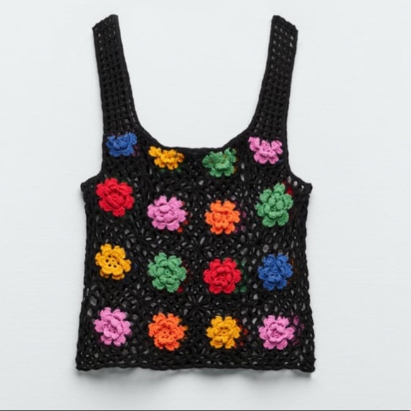 NWT Zara Crochet Top XS - Picture 6 of 12